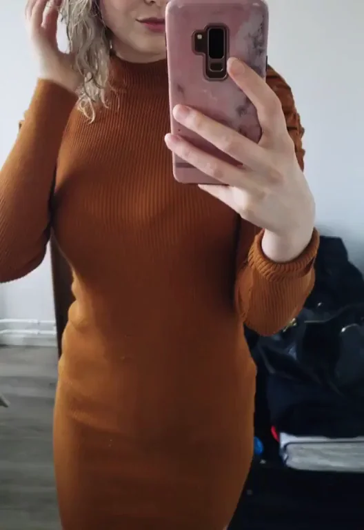 I was feeling a little insecure UNTIL I put on this dress! What do you think?