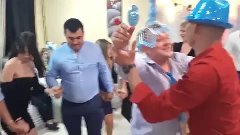 Slim Busty Wedding Slut's Epic Boob Bounce Party