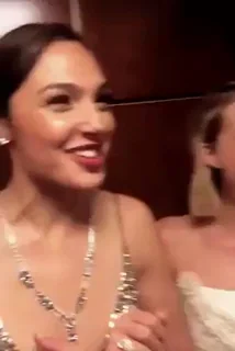 A drunk Gal Gadot and Margot Robbie taking you up to their hotel room for a threesome