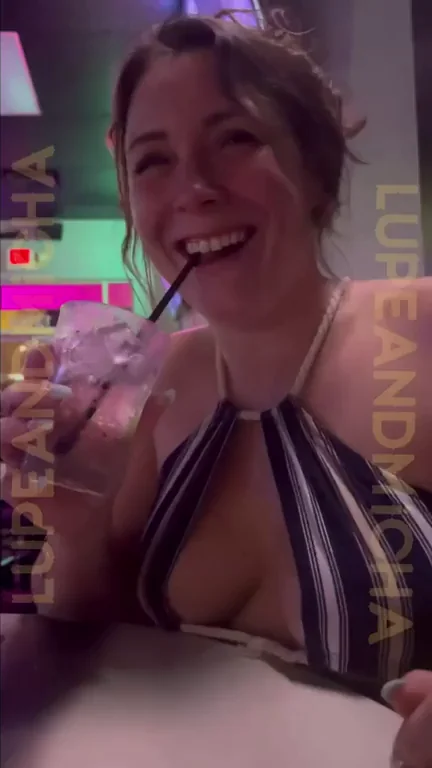 Sneaky Bar Titty Peek 😈🍸💦