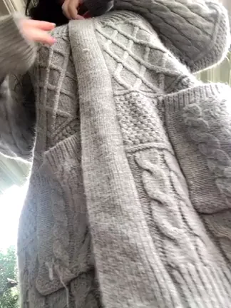 Taking off my sweater outside ?
