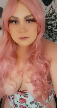 🔥 Pink-Haired BBW Slut Teases Tits & Pussy in Lovense Lush Show 💦🍑