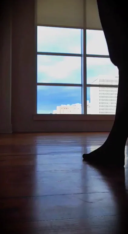 (Sound on)?No you can't touch me, yet! I want you at (f)ull attention when my tight wet pussy grips the head of your cock and slowly slides down the shaft of your cock. But, first....???