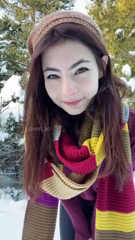 Risky Titty Drop Thrill in Snowy Woods! 😈🍒 (5' 98lbs Petite Busty Slut)