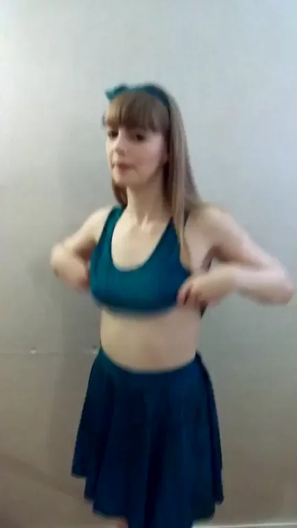 Cutest Pale Babe Flashing Perky Tits Ever 😍👅