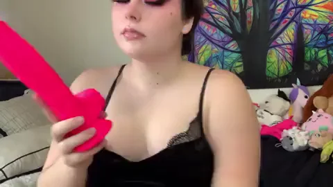 Petite Slut Struggles with Massive Pink Monster Dildo