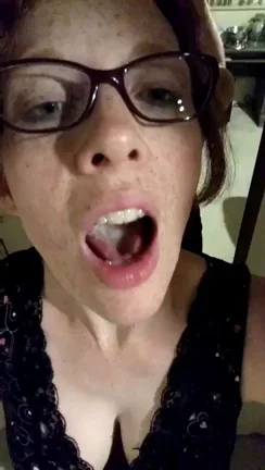 Good Girl Gulps Cum Like a Filthy Amateur Slut