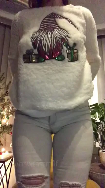 I was all dressed with no lap to sit on.. Merry ChristmASS ?