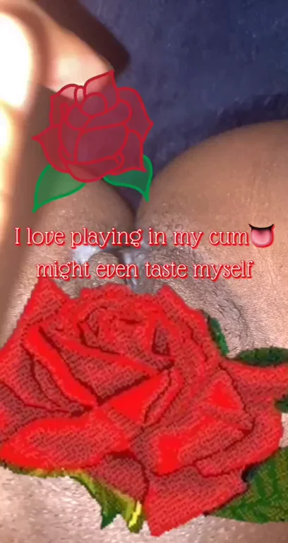 I tasted myself afterwards??