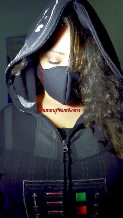 MILF Darth Vader's Hooded Tease: Massive Tits Spill Out, Join the Dark Side