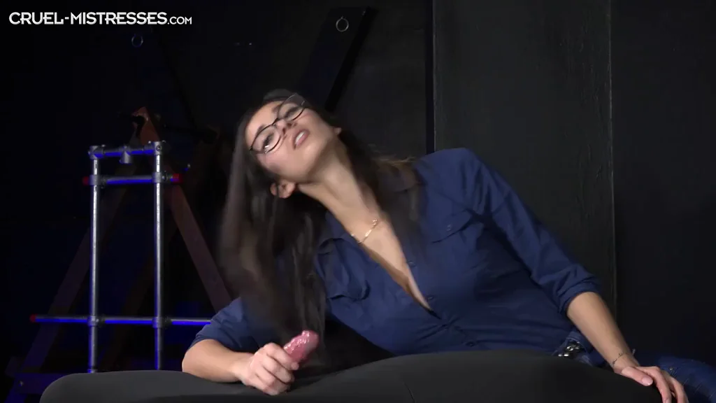 Double Ruined Orgasms by Glasses Brunette Domme 😈💦 @00:07 & @00:29