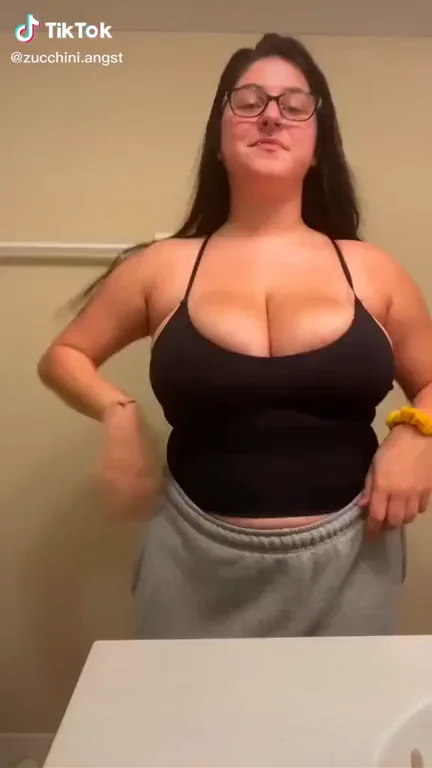 🔥 Big Tiddy Goth GF Teases Her Massive Jugs! How Are These? 😍🍈🍈