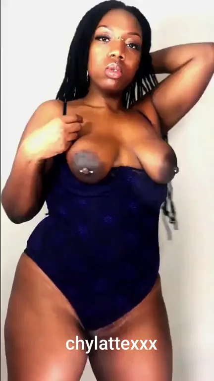 Thick Ebony Babe's Massive Tits: My Everyday Feast