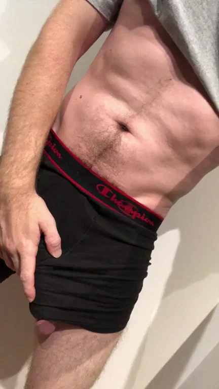 Letting this thick cock out