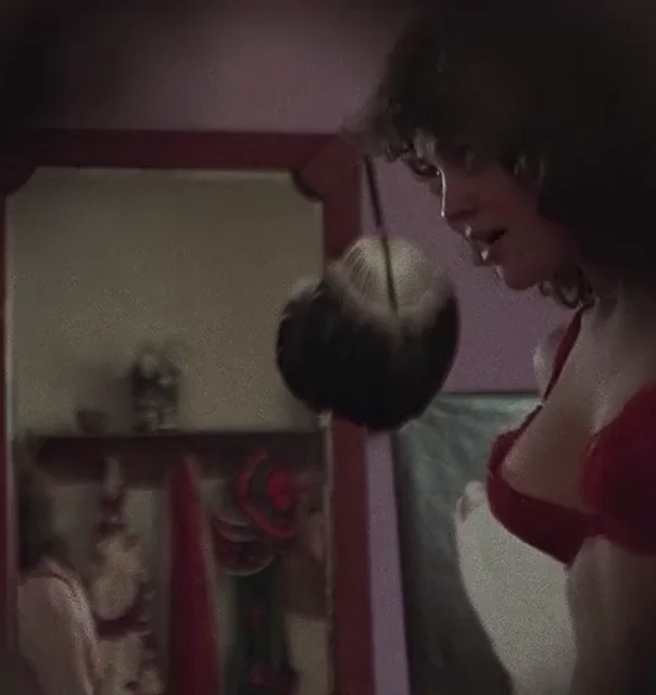 Julie Brown's Bloody Birthday Topless Tease in Sultry Mirror Mayhem