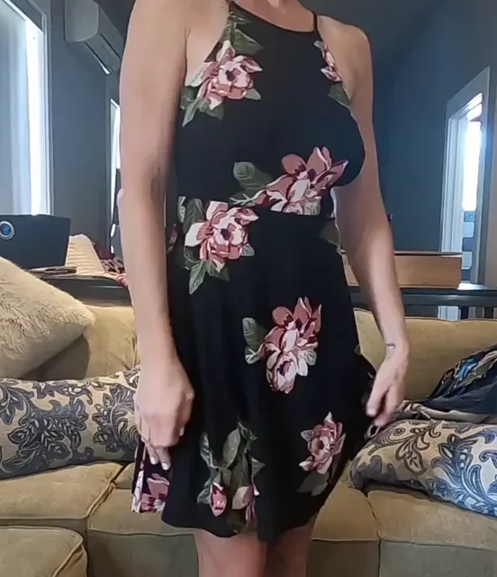 Innocent Dress Hides Massive Tits Tease