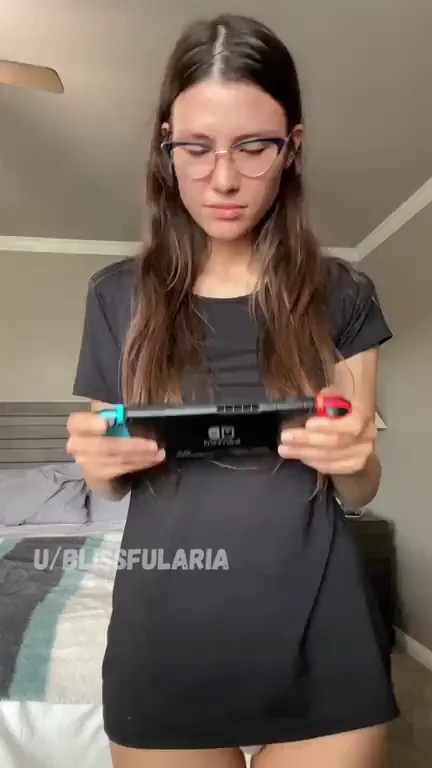 Nerdy Asian Babe Teases: Gamer Girl or Dripping Slut? Pick Your Poison!