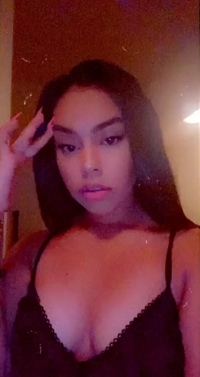 Fresh 18yo Slut Teases Tits in Lacy Slip 😈🍒