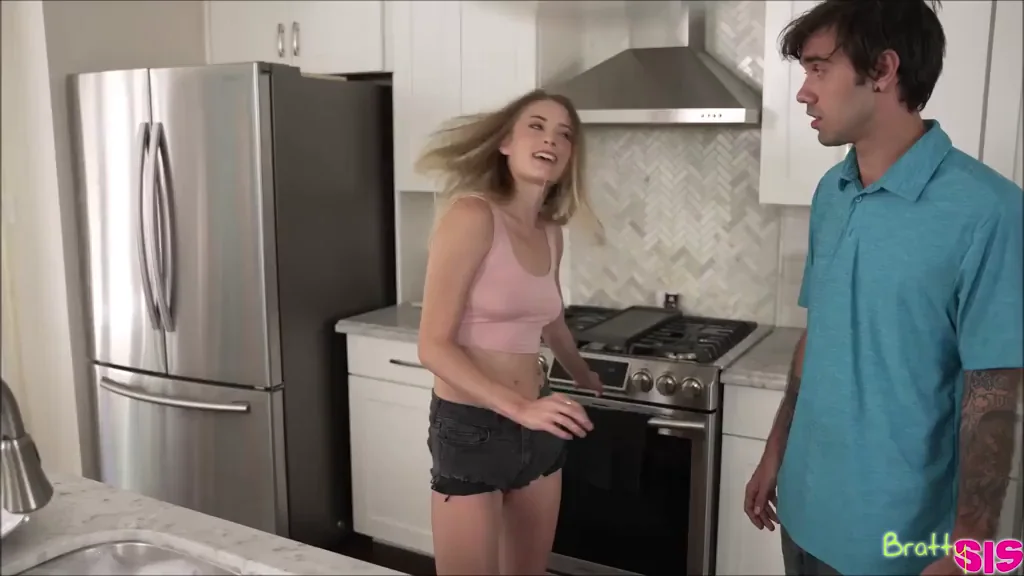 Kyler Quinn's Stepbro Blasts a Huge Load in the Laundry Hamper 😈💦