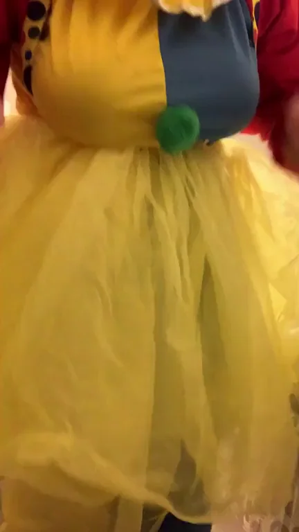 Clown Slut's Freaky Reveal: Scared or Dripping Wet?