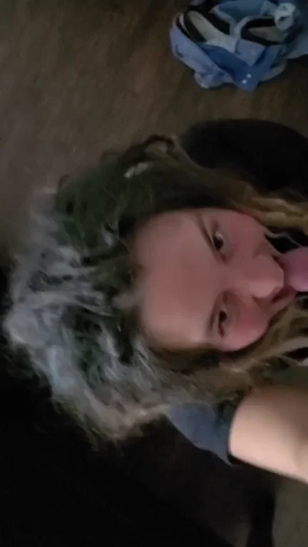 She always latches on and sucks as hard as she can as soon as she feels me cumming!!