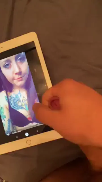 Potentially my biggest ever cumshot on this slut