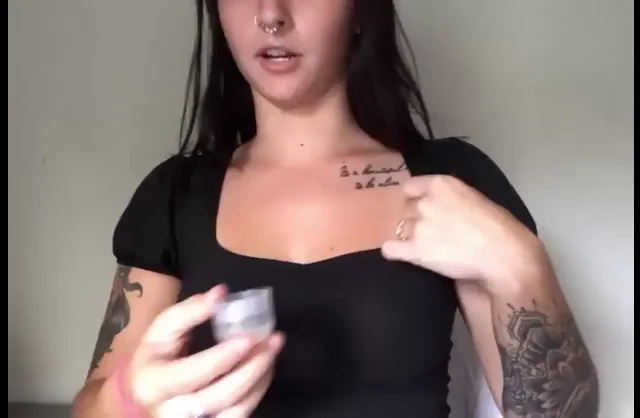 Sasha Alexandria's Hot Nipple Piercing Tease 🔥🍒