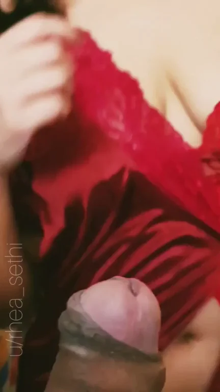 Does your girl love watching you jerk off to her, cause I can't get enough of it while I tease him with my tits ;)