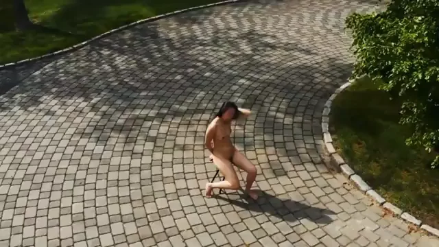 Public sex filmed with drone OC