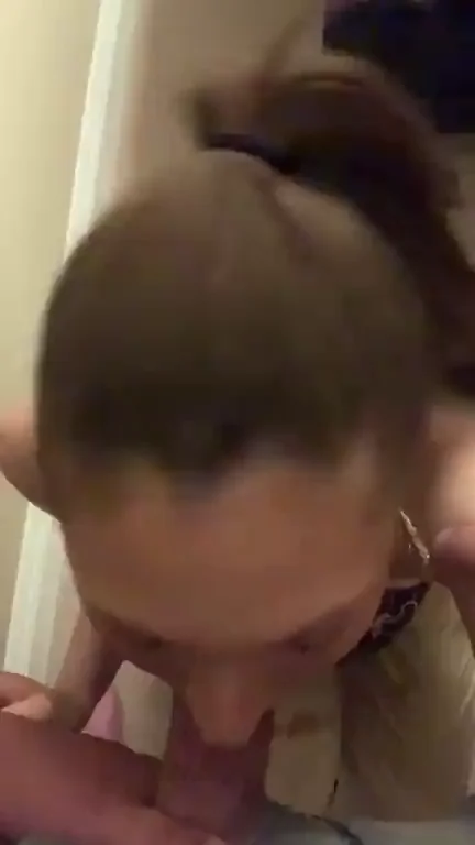 Cum-Drenched Slut Sucks Fat Cock 💦🍆