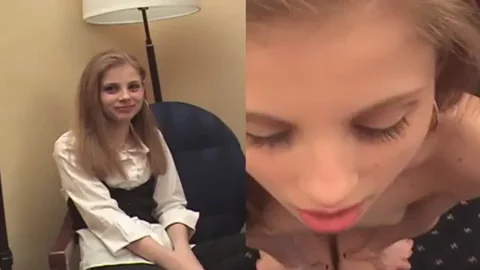 Lil candy's innocent teen face is a cute cum target
