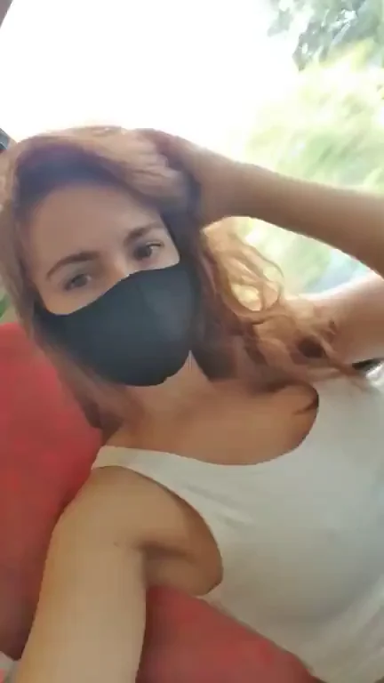 Chilly Train Ride Makes Her Perky Nipples Poke Through 😏❄️