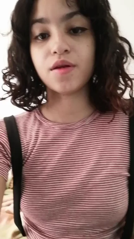 Petite Teen's Tiny Titty Tease Drop 😍🍒
