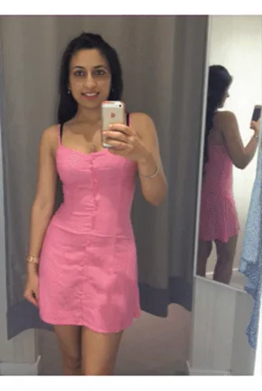 🔥 WWYD? Slutty Babe Teases in Pink Dress & Beach Shorts 💦