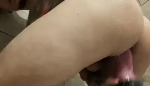 Fucked my ass with my Med. Soft Nox letting it fill me up.