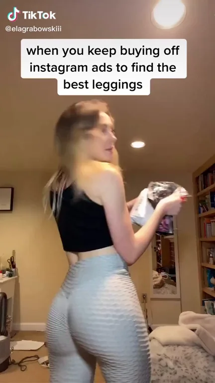 Thick Ass Baddie Teasing in Ultra-Tight Leggings