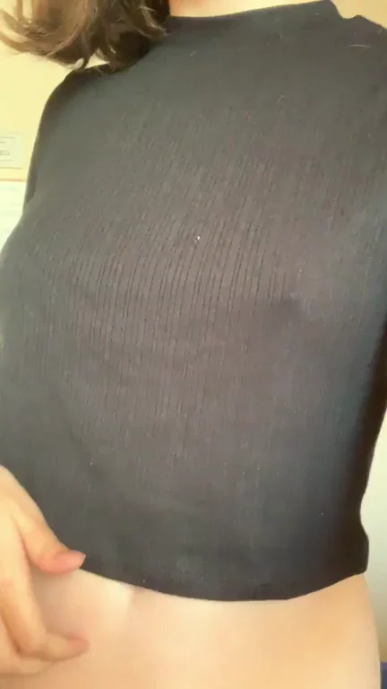 Waiting for you to empty your balls on my titties