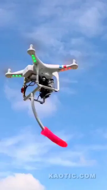 Drone Delivers Fat Pink Dildo to Horny Slut's Wet Pussy! 🚁🍆💦