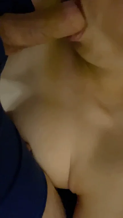 Gently fucking her mouth