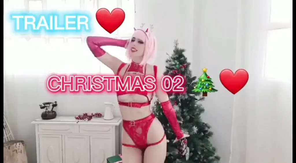 Kate Key's Zero Two Xmas Ero Cosplay Trailer 🔥🍑💦