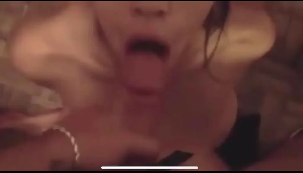 Hot latin chick has a hard to swallow