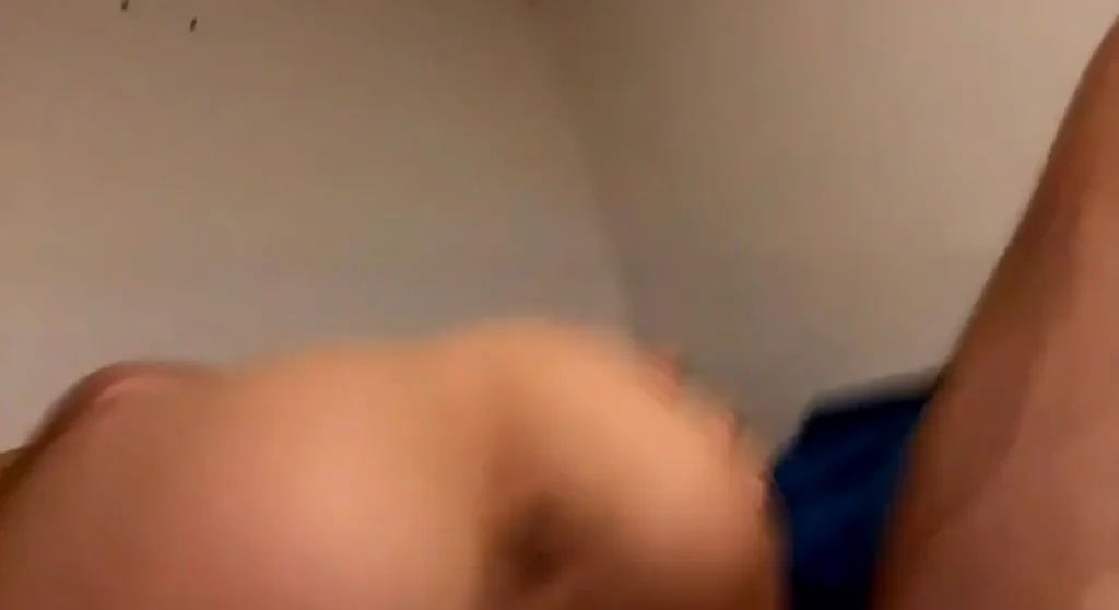 I made him cum on my ass