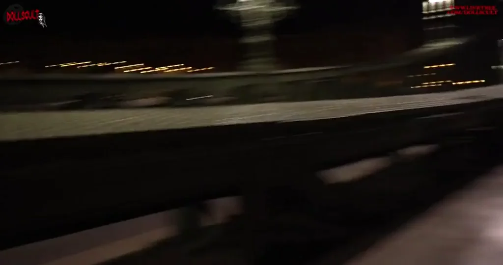 Friends in Public on a Bridge Between Passersby