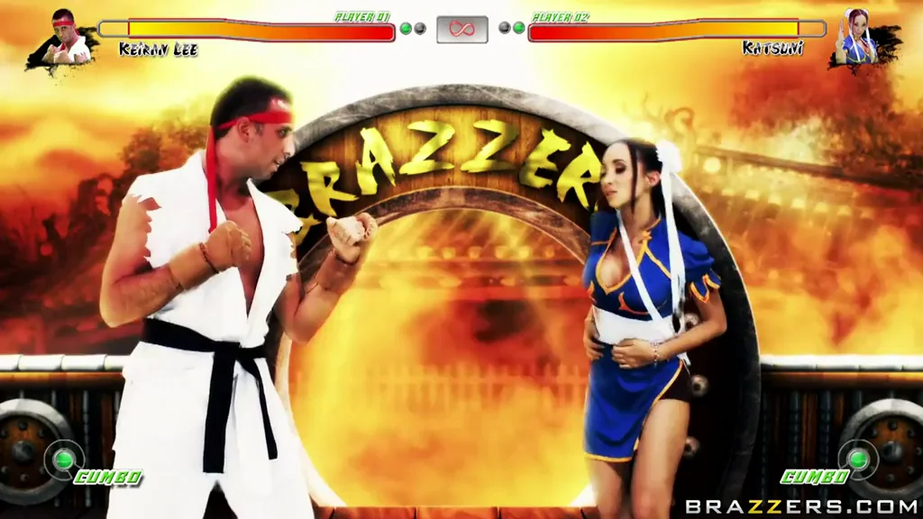 🔥 Ultimate Street Fighter Fuck Parody with Katsuni! 👊🍑