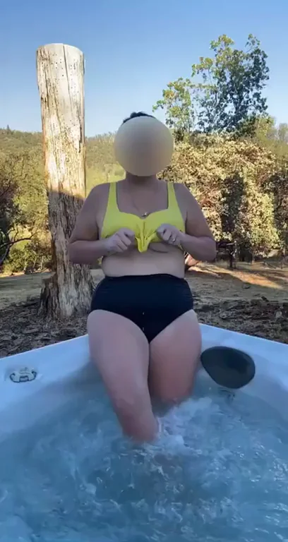 A milf in a hot tub always ends good