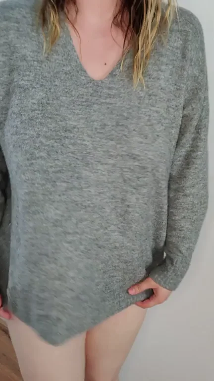 Let me show you what's under my sweater.