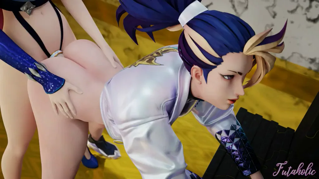 🔥 Backstage Ahri Fucks Akali's Tight Ass 🍑 (Futa Hentai) 💦