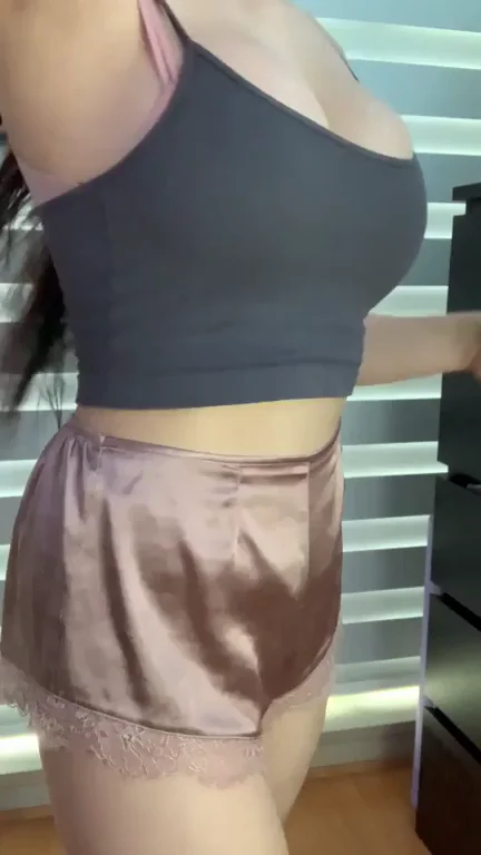 Peeling Off My Silky Shorts Just for You 🍑🔥