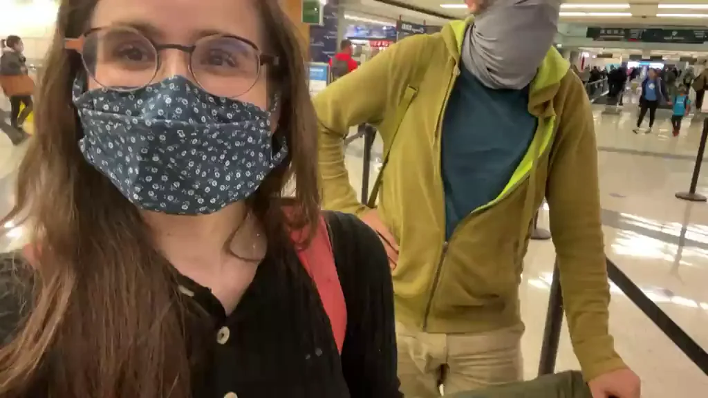 Flashing at the airport [GIF]