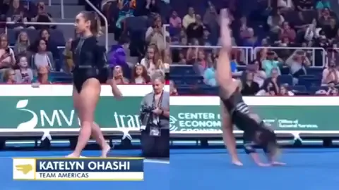 Katelyn Ohashi at the Aurora Games. (2019)